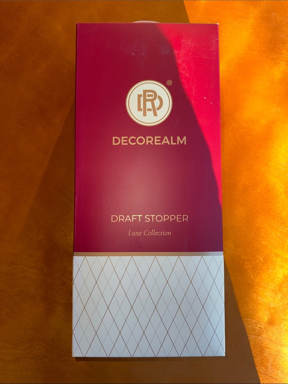 DecoRealm Luxe Draft Stopper — Deep Magenta